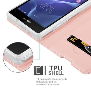 Sony Xperia Z1 COMPACT Suojakuori Lompakkokotelo