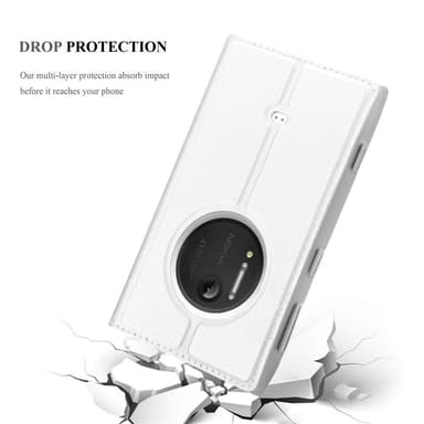 Nokia Lumia 1020 Suojakuori Lompakkokotelo (Hopea)