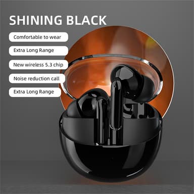 Langattomat In-Ear Bluetooth 5.3 HiFi -kohinaa vaimentavat kuulokkeet Musta