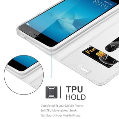 Honor 5C Suojakuori Lompakkokotelo (Hopea)