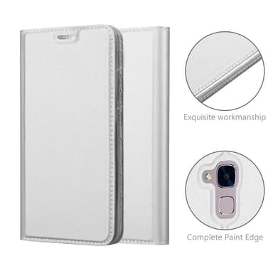 Honor 5C Suojakuori Lompakkokotelo (Hopea)