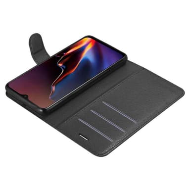 OnePlus 7 Suojakuori Lompakkokotelo (Musta)
