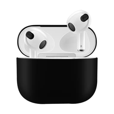 Silikonikotelo Airpods 3:lle, musta