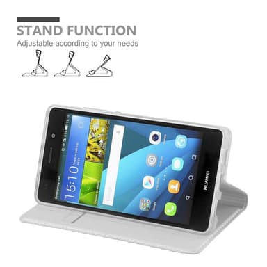 Huawei P8 LITE 2015 Suojakuori Lompakkokotelo (Hopea)