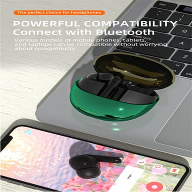 Langattomat In-Ear Bluetooth 5.3 HiFi -kohinaa vaimentavat kuulokkeet Musta