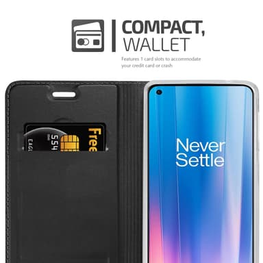 OnePlus Nord CE 2 5G Suojakuori Lompakkokotelo (Musta)