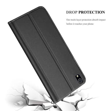 Huawei ASCEND P7 Suojakuori Lompakkokotelo (Musta)