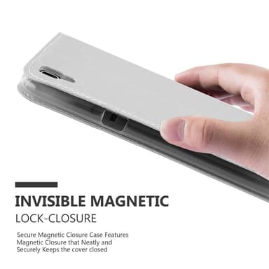 LG X POWER Suojakuori Lompakkokotelo (Hopea)