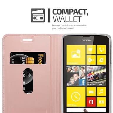 Nokia Lumia 520 / 521 Suojakuori Lompakkokotelo