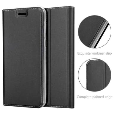 Huawei ASCEND P7 Suojakuori Lompakkokotelo (Musta)