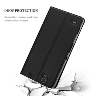 Sony Xperia C4 Suojakuori Lompakkokotelo (Musta)