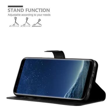 Samsung Galaxy S8 Suojakuori Lompakkokotelo (Musta)