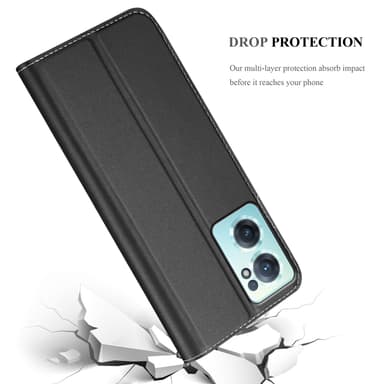 OnePlus Nord CE 2 5G Suojakuori Lompakkokotelo (Musta)