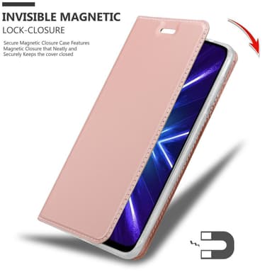 Honor 9X Suojakuori Lompakkokotelo (Vaaleanpunainen)