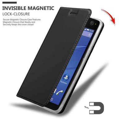 Sony Xperia C4 Suojakuori Lompakkokotelo (Musta)