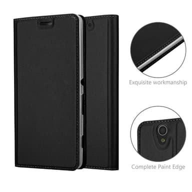 Sony Xperia C4 Suojakuori Lompakkokotelo (Musta)