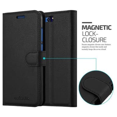 Honor 9 Suojakuori Lompakkokotelo (Musta)
