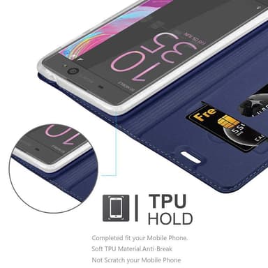 Sony Xperia XA Suojakuori Lompakkokotelo (Sininen)