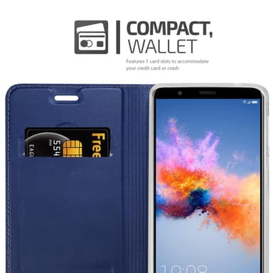 Honor 7X Suojakuori Lompakkokotelo (Sininen)