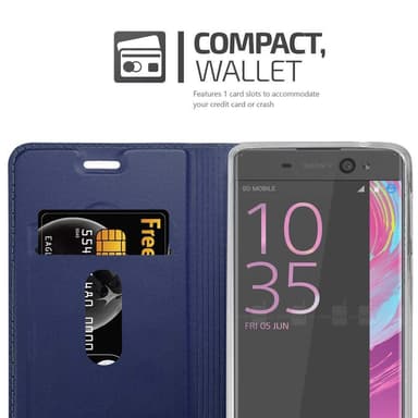 Sony Xperia XA Suojakuori Lompakkokotelo (Sininen)