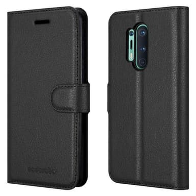 OnePlus 8 PRO Suojakuori Lompakkokotelo (Musta)