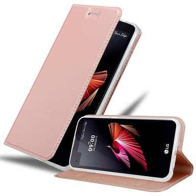 LG X SCREEN Suojakuori Lompakkokotelo (Vaaleanpunainen)