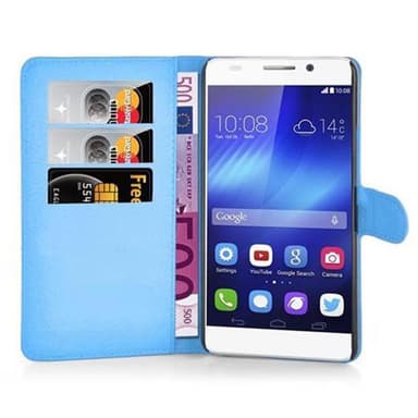 Honor 6 PLUS Suojakuori Lompakkokotelo (Sininen)