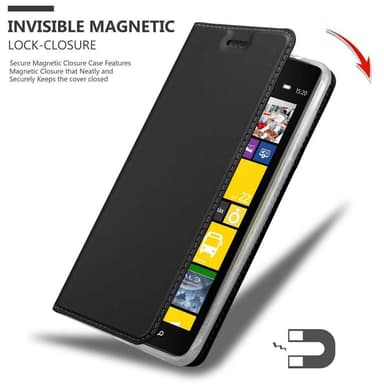 Nokia Lumia 1520 Suojakuori Lompakkokotelo (Musta)