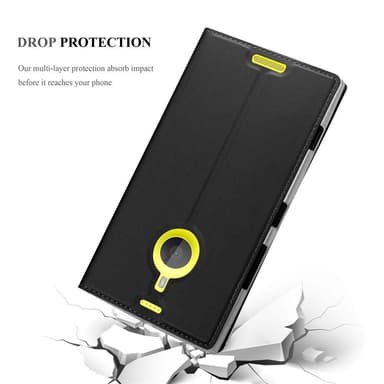 Nokia Lumia 1520 Suojakuori Lompakkokotelo (Musta)