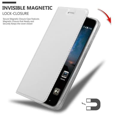 ZTE Blade A612 Suojakuori Lompakkokotelo (Hopea)