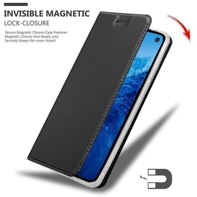 Samsung Galaxy S10e Suojakuori Lompakkokotelo (Musta)