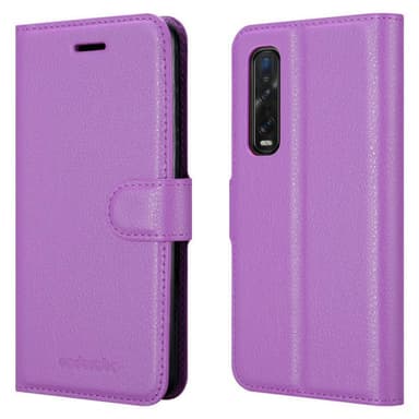 Oppo FIND X2 PRO Suojakuori Lompakkokotelo (Violetti)