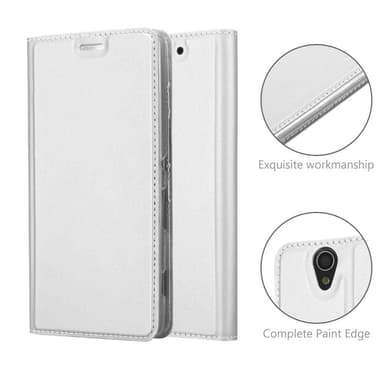 Sony Xperia C4 Suojakuori Lompakkokotelo (Hopea)