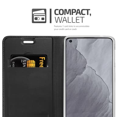 Realme GT Master Suojakuori Lompakkokotelo (Musta)
