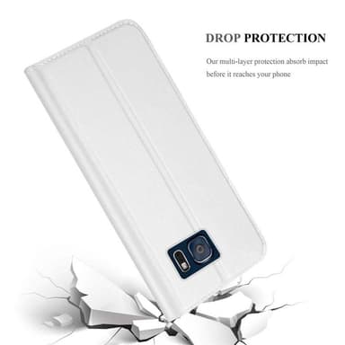 Samsung Galaxy NOTE 5 Suojakuori Lompakkokotelo (Hopea)