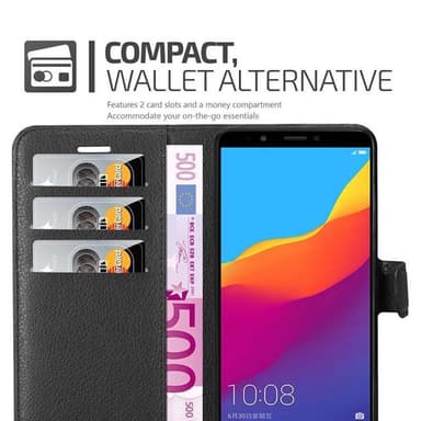 Honor 7C / Huawei Y7 2018 Suojakuori Lompakkokotelo