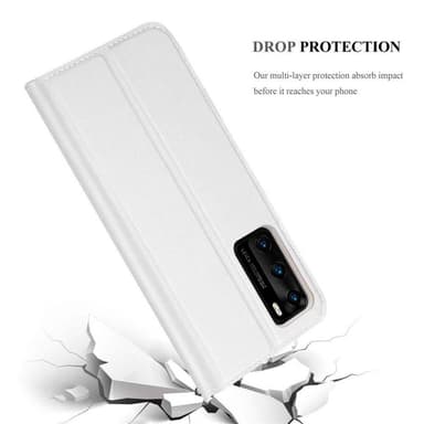 Huawei P40 Suojakuori Lompakkokotelo (Hopea)