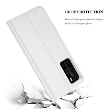 Huawei P40 Suojakuori Lompakkokotelo (Hopea)