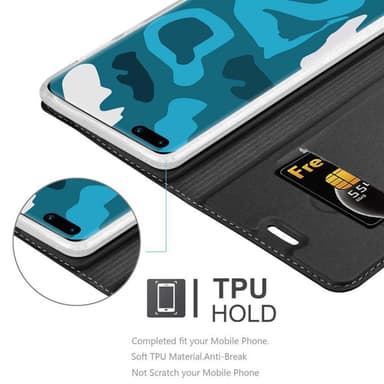 Huawei P40 Suojakuori Lompakkokotelo (Musta)