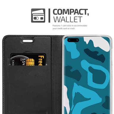 Huawei P40 Suojakuori Lompakkokotelo (Musta)
