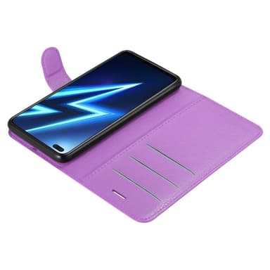 Realme 6 PRO Suojakuori Lompakkokotelo (Violetti)