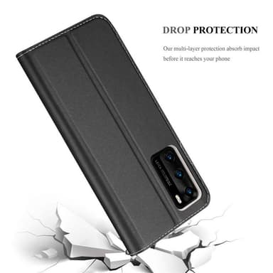 Huawei P40 Suojakuori Lompakkokotelo (Musta)