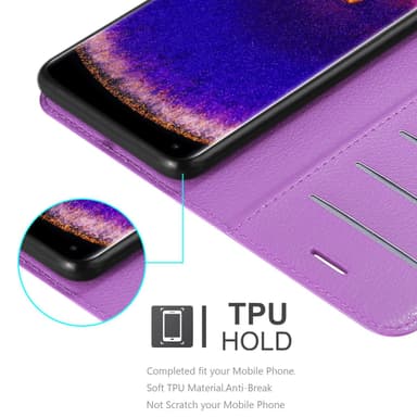 Oppo FIND X5 PRO Suojakuori Lompakkokotelo (Violetti)
