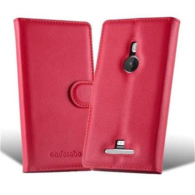 Nokia Lumia 925 Suojakuori Lompakkokotelo (Punainen)
