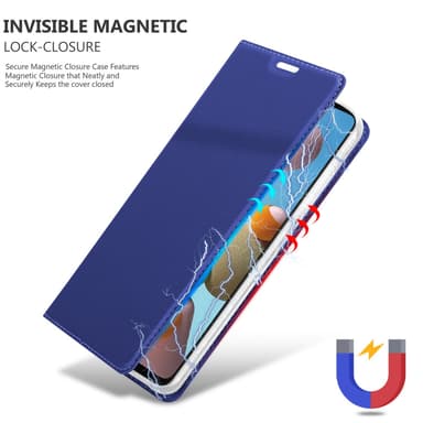 Samsung Galaxy A21s Suojakuori Lompakkokotelo (Sininen)
