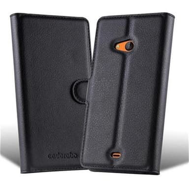 Nokia Lumia 540 Suojakuori Lompakkokotelo (Musta)