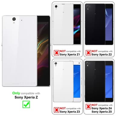 Sony Xperia Z Suojakuori Lompakkokotelo (Punainen)