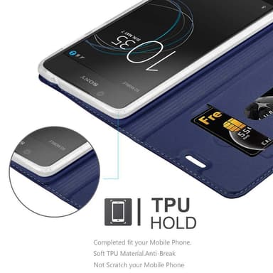 Sony Xperia L1 Suojakuori Lompakkokotelo (Sininen)