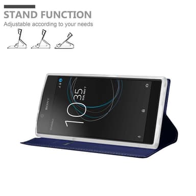 Sony Xperia L1 Suojakuori Lompakkokotelo (Sininen)