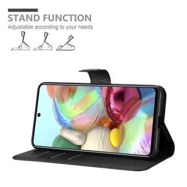 Samsung Galaxy A71 5G Suojakuori Lompakkokotelo (Musta)